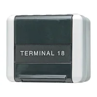 Jung 854W AP/WD-Datenanschlußgehäuse mit Schriftfeld