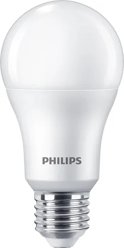 Philips Lampe LED 100W A67 E27 CW FR ND 2CT/6 Neutralweiss (NW) - Energieeffizienzklasse EnEV 2020: E - Lampensockel: E27 - Farbtemperatur Kelvin: 4000 K - Gesamtleistung: 13 W - Dimmbar: nicht dimmbar - Zusätzliche Ausstattung: Keine