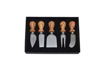 Heidi Cheese Line Käsemesser Set 5-teilig, Silber - Typ: Käsemesser - Klingenmaterial: Edelstahl - Griffmaterial: Holz - Inklusive Messerblock: Nein - Set: Ja - Detailfarbe: Silber - Braun