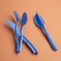 koziol KLIKK flatware set 3 pc(s) Blue
