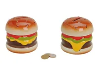 G. Wurm Spardose Hamburger 10 x 10 cm - Breite: 10 cm - Höhe: 10 cm - Länge: 10 cm - Produkttyp Geschenke: Spardosen - Motiv: Essen