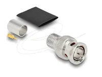 DELOCK BNC Stecker z.Crimpen RG-11 mit passend.Schrumpfschl