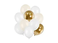Partydeco Luftballon Set, Goldtöne,10 Stück - Packungsgrösse: 10 Stück - Grösse: 27 cm - 30 cm - Produkttyp: Luftballon - Motiv: Ohne Motiv - Detailfarbe: Gold - Material: Latex