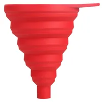 Dr.Oetker Trichter Flexxibel Love Rot, 11 cm - Material: Silikon - Detailfarbe: Rot