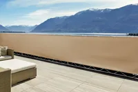 Windhager Sichtschutz Balkonbespannung Malta 0.9x5m, Silber-grau - Typ: Sichtschutz