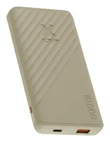 Xtorm Powerbank Go2 10000 mAh - Akkutyp: Lithium-Ion (Li-Ion) - Akkukapazität: 10000 mAh - Detailfarbe: Beige - USB Ladeanschluss (Output): 2 - USB-C PD: Nein - Max. Output USB-C PowerDelivery: 15 W
