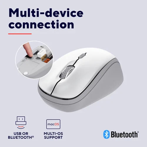 Trust Yvi+ Maus Universal Beidhändig RF Wireless + Bluetooth Optisch 1600 DPI