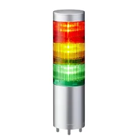 PATLITE Signalsäule LR6-302WJNU-RYG verkabelt LED silber