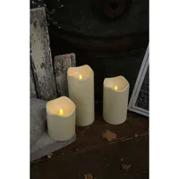 Star Trading LED-Kerze Pillar Paul Ø 10 x 23 cm, Beige - Betriebsart: Batteriebetrieb - Fernbedienung: Nein - Aussenanwendung: Ja - Höhe: 23 cm - Timerfunktion: Ja - Set: Nein