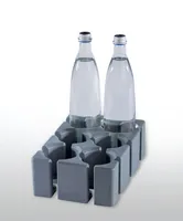 purvario Glas-/Tassen- und Flaschenhalter hoch 6-teilig - Farbe: Anthrazit - Zubehör zu: Wohnwagen/Van - Campingküche - Zelt