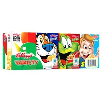 Kellogg's Cereals Variety 205 g - Produkttyp: Schokolade - Nährwertangabe pro: 100 g - Energiegehalt (in kj): 1617 KJ - Energiegehalt (in kcal): 381 Kcal - Fett: 1.4 g - Gesättigte Fettsäuren: 0.5 g