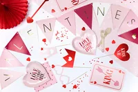 Partydeco Streudeko Herzen Rot, 25 mm, 10 g - Motiv: Herz - Material: Folie - Detailfarbe: Rot