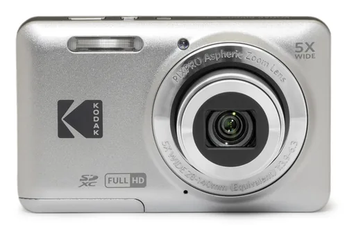 Kodak Fotokamera PixPro FZ55 – Silber - Bildsensortyp: CMOS - Bildsensor Auflösung: 16 Megapixel - Widerstandsfähigkeit: Keine Angabe - Speicherkartentyp: SD - SDHC UHS-II - SDXC UHS-II - Bauform Kamera: Kompakt - GPS: Nein