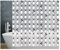 diaqua® Duschvorhang Pingi 180 x 200 cm, Grau/Weiss - Breite: 180 cm - Höhe: 200 cm - Detailfarbe: Weiss - Grau - Produkttyp: Duschvorhang - Detailmaterial: Poly-Ethylen-Vinylacetat (PEVA) - Grundmaterial: Kunststoff