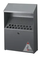 DURABLE Wandascher Silber - Materialtyp: Metall - Material: Stahl - Anzahl Behälter: 1 - Detailfarbe: Silber