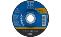Pferd Schruppscheiben E 125 x 7.2 x 22.23 mm - Zubehörtyp: Schruppscheibe - Durchmesser: 150 mm - Für Material: Stahl - Set: Nein