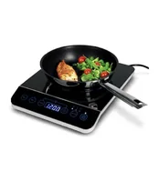 OHMEX Induktionskochplatte OHM-INC-2000 2000 W - Kochfeldtyp: Induktion - Anzahl Herdplatten: 1 - Breite: 29 cm - Höhe: 6.5 cm - Ausstattung: Kindersicherung - Timer-Funktion - Eingangsspannung: 220-240 V