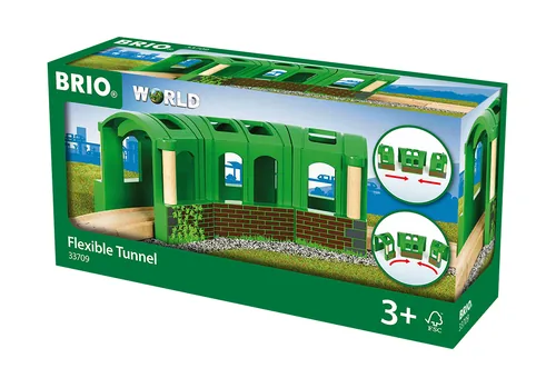 BRIO Eisenbahn Flexibler Tunnel - Kategorie: Brücken & Tunnel - Altersempfehlung ab: 3 Jahren - Material: Kunststoff - Holz - Eigenschaften: Keine Eigenschaft - Zertifikate: FSC
