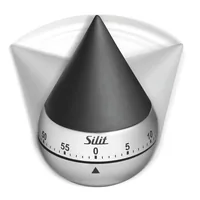 Silit Küchentimer Swing Schwarz/Silber - Materialtyp: Metall - Funktionen: Alarm - Material: Edelstahl - Detailfarbe: Silber - Schwarz - Displaytyp: Analog