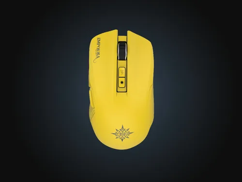 INCA Gaming Maus RGB 7200DPI 7TastenUSBBT 1.50m gelb
