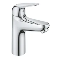GROHE Einhand-Waschtischbatterie Swift 1/2, M - Anschlussmass: 1/2 - Ausziehbare Brause: Nein - Anzahl Strahlarten: 1 - Farbe: Chrom - Ausführung: Einhebelmischer - Anschlussart: Hochdruckarmatur (2 Anschlüsse)
