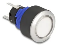 DeLOCK 22046 electrical switch Pushbutton switch Black, Blue, Silver, White