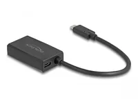 Delock Adapter 4K/60Hz mit PD 85 W DisplayPort - USB Type-C - Kabeltyp: Adapter - Videoanschluss Seite A: DisplayPort - Videoanschluss Seite B: USB Type-C
