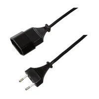 Logilink Netzkabel Euro CEE 716 Stecker zu Dose, 2m schwarz
