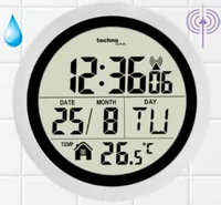 Technoline Funkuhr WT3005 Weiss - Uhrtyp: Digital - Betriebsart: Batteriebetrieb - Funksignal: Ja - Funktionen: 24-Stundenanzeige - Datumsanzeige - Innenthermomether - Wochentagsanzeige - Form: Rund - Detailfarbe: Weiss