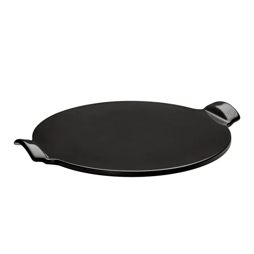Emile Henry Pizzastein Ø 36.5 cm Rund, Schwarz - Breite: 43.5 cm - Form: Rund - Set: Nein