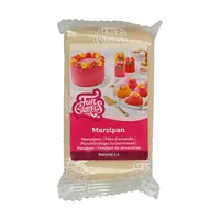 Funcakes Marzipan – natural 250g - Nährwertangabe pro: 100 g - Energiegehalt (in kj): 1728 KJ - Energiegehalt (in kcal): 410 Kcal - Fett: 10.5 g - Produkttyp: Kuchen - Davon gesättigte Fettsäuren: 1.1 g