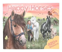 Depesche Stickerbuch Happy Horses 24 Seiten, 6 Blätter Sticker - Motiv: Pferde