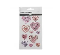 Creativ Company Glitzersticker 15 x 16.5 cm 1 Blatt - Motiv: Herz