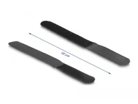 Delock Klettkabelbinder Schwarz 180 mm x 20 mm, 10 Stück - Breite: 20 mm - Länge: 180 mm - Produkttyp: Klettkabelbinder - Ausstattung Kabelmanagement: Set - Wiederverwendbar - Verpackungseinheit: 10 Stück - Material: Nylon