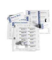 Durable for table place name holder Badge Inserts 61/122 x 150 mm