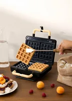 Create Waffeleisen Stone 3 in 1 Studio Schwarz - Leistung: 800 W - Anzahl pro Durchgang: 2 - Motiv: Würfel