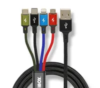 Universal 4 in 1 charging cable I-BOX USB IKUM4W1