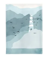 Chic Mic Geschirrtuch Lighthouse 50 x 70 cm - Material: Baumwolle (CO) - Länge: 70 cm - Detailfarbe: Hellblau - Weiss - Breite: 50 cm