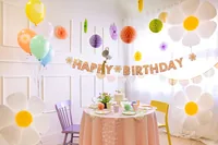 Partydeco Ballon Öko Gänseblümchen 5 Stk Mehrfarbig - Packungsgrösse: 5 Stück - Grösse: 30 cm - Produkttyp: Luftballon - Motiv: Frühling - Gänseblümchen - Detailfarbe: Mehrfarbig - Material: Kunststoff - Latex