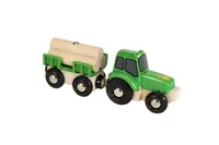 BRIO BRIO World Traktor mit Holz-Anhänger - Kategorie: Fahrzeuge & Anhänger - Altersempfehlung ab: 3 Jahren - Material: Kunststoff - Holz - Eigenschaften: Keine Eigenschaft - Zertifikate: FSC