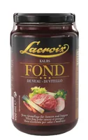 Lacroix Kalbs-Fond 400 ml - Produkttyp: Fleischbouillon - Nährwertangabe pro: 100 g - Energiegehalt (in kj): 28 KJ - Energiegehalt (in kcal): 7 Kcal - Fett: 0 g - Gesättigte Fettsäuren: 0 g