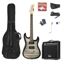 MAX Music GigKitQBL Electric guitar Classical 6 strings Black