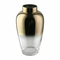 EGLO Vase Sirannana 27 cm, Gold/Transparent - Assortiert: Nein - Detailfarbe: Gold - Transparent - Höhe: 27 cm - Detailmaterial: Glas - Grundmaterial: Glas