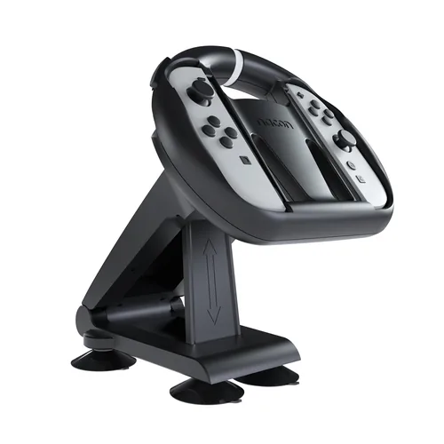 Nacon Faltbares Rad – schwarz [NSW2] - Verbindungsmöglichkeiten: Keine - Plattform: Nintendo Switch 2 - Controller Typ: Lenkrad - Detailfarbe: Grau - Schwarz