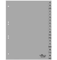 DURABLE Register PP A4 651010 grau A-Z 20-teilig