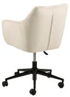 AC Design Bürostuhl Nora, mit Polsterrücken und Armlehnen, Sand - Produkttyp: Bürostuhl - Material Bezug: Stoff - Armlehnen: Ja - Material Fuss: Metall - Rückenart: Polsterrücken - Rollenart: Hartbodenrollen