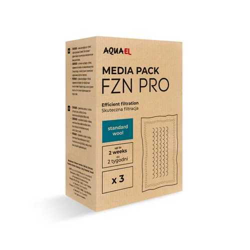 Aquael Filterzubehör FZN Pro Standard - Produkttyp: Filtermaterial - Grundfarbe: Schwarz
