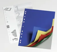 DURABLE Ordnerregister PP blanko5-fbg f A4 5 Blatt