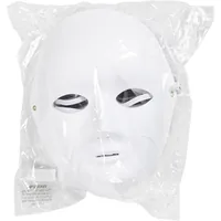 Creativ Company Vollmaske 10 Stück, Weiss - Packungsgrösse: 10 Stück - Produkttyp: Maske - Material: Zeltstoff - Detailfarbe: Weiss - Motto: Universal