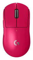 Logitech Gaming-Maus Pro X Superlight 2 Lightspeed Magenta - Maus Features: Umschaltbare DPI-Auflösung - Seitliche Zusatztasten - Scrollrad - Integrierter Speicher - Bedienungsseite: Rechtshänder - Detailfarbe: Magenta - Gewicht: 60 g - Verbindungsart: Ka